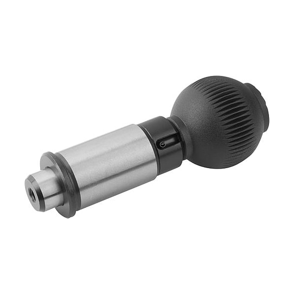 Precision indexing plunger with cylindrical pin, Style B, locking vers